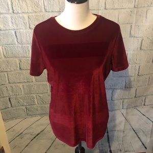 Women’s claret red top shirt